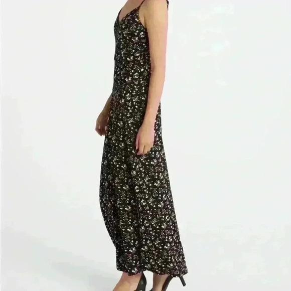 NINE BRITTON Willow Brushed Maxi Dress ~ L ~ Navy Floral ~ NWT! - Picture 9 of 9